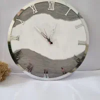 ساعت رزینی زیبا و دستساز،تابلوی گل خشک|ساعت دیواری و تزئینی|شیراز, نصر|دیوار