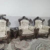 مبل استیل ۹نفره ومیز نهارخوری
