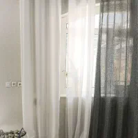پرده پلیسه شش تایی با میل پرده رنگ کوره ای|پرده، رانر، رومیزی|اهواز, کیانشهر|دیوار