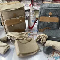 انواع کیف دستی  و کوله لوازم نوزادوکودک چرم وکتان