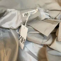 بارانی نو ، زنانه  بلند رنگ استخوانی جنس کتان ZARA|لباس|صدرا-فارس, فاز ۱|دیوار