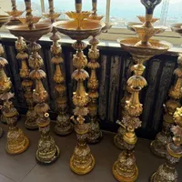 قلیان برنجی|صنایع دستی و سایر لوازم تزئینی|قم, هنرستان|دیوار