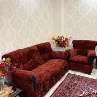 مبل7نفره در حد نو میز تلویزیون فرش12مترب دست بافت|مبلمان خانگی و میز عسلی|تهران, تختی|دیوار