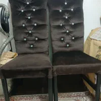 میز نهار خوری ۴ نفره  مبله فوق العاده مخمل نگینی|میز و صندلی غذاخوری|رشت, حومه رشت|دیوار