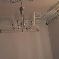 لوستر ۵ شاخه استیل