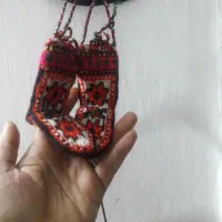 جوراب پشمی دست بافت قدیمی