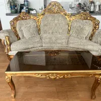 مبل استیل تاج بلند با میز ناهارخوری 10 نفره