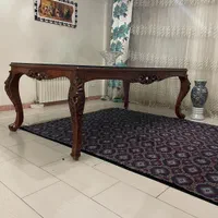 میز‌و‌صندلی ناهار خوری۱۰ نفره چوب گردو‌ صفحه جدا|میز و صندلی غذاخوری|تهران, شهرک آپادانا|دیوار