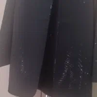 ست کت وشلوارنگین کامل مشکی سایز۲درحدخیلی نو
