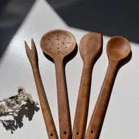 ست کفگیر چوبی