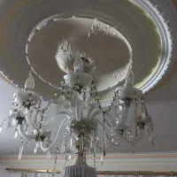 لوستر ۸شاخه ای سالم سالم|لوستر و چراغ آویز|نیشابور, گنبد سبز|دیوار