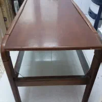 میز جلو مبلی چوب و شیشه / میز وسط چوب گردو بزرگ|مبلمان خانگی و میز عسلی|رباط‌کریم, رباط‌کریم|دیوار