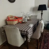 مبل هفت نفره ال و میز غذاخوری شش نفره برند باستا