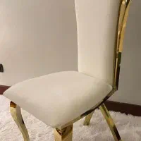 میز صندلی تالاری طلایی و نقره ای اقساطی|میز و صندلی غذاخوری|بانه, |دیوار