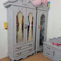 ســرویس خواب کــودک / چــوب طبیعی / در حد نـو|تخت و صندلی بچه|مشهد, رضاشهر|دیوار