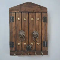 آویز کلید چوبی