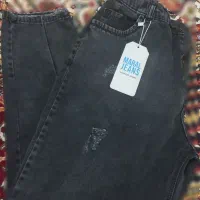 شلوار مام فیت رنگ زغالی سایز 46