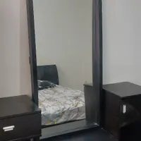 سرویس خواب دونفره تمامچوب با خوشخواب پاتختی و آینه|تخت و سرویس خواب|تهران, افسریه|دیوار