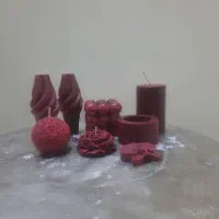 شمع توپی گل رز|صنایع دستی و سایر لوازم تزئینی|تهران, دریان‌نو|دیوار