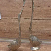 مجسمه جفت قو برنجی(برنزی)