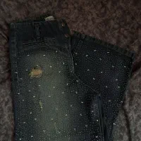 شلوار واید فول نگین