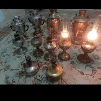 نیکل مس برنج سماور قابلمه شیرآلات چراغ