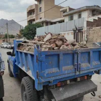 حمل نخاله ماسه مصالح  با نیسان کمپرسی جکی باکارگر