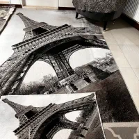 فرش کارکرده تمییز دو متری همراه با پادری ست