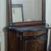 آیینه کنسول چوبی|بوفه، ویترین، کنسول|گناباد, |دیوار