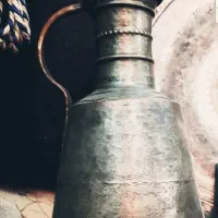 مشربه مسی قاجاری|کلکسیون اشیاء عتیقه|کرمانشاه, |دیوار