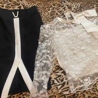 شومیز و دامن دانتل ترک اصل برند