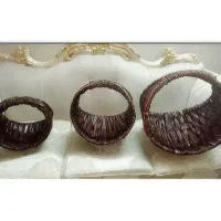 گل ساتن خرجکار خیاطی، سبد حصیری ،کریستال لوستر