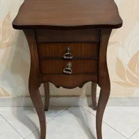 میز تلفن چوبی