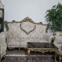 سرویس مبلمان سلطنتی کلاسیک|مبلمان خانگی و میز عسلی|بافق, |دیوار
