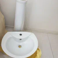 روشویی بدون اتصالات و شیرآلات  در حد نو