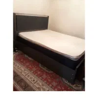 سرویس خواب دو نفره تمام ام دی اف رنگ طوسی