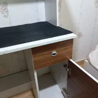 میز تحریر دارای کتابخانه بهترین جنس چوب|میز تحریر و کامپیوتر|کرج, دهقان ویلا|دیوار