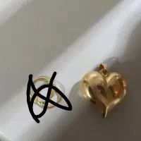 قلب آویز بزرگ دو رو