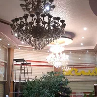 لوسترهای طبقاتی  تولید کننده|لوستر و چراغ آویز|یزد, |دیوار