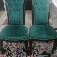 مبل هفت نفره و میز نهار خوری شیشه ای