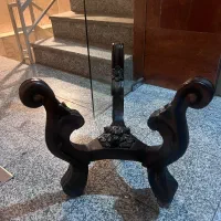 یک جفت میز عسلی چوبی