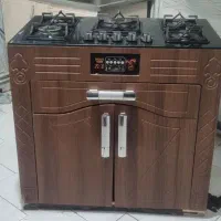 اجاق گاز پنج شعله سالم و تمیز