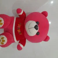 عروسک خرس صورتی