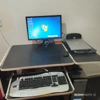 فروش کامپیوتر با میز و صندلی کیبورد موس|رایانه رومیزی|گلستان (تهران), |دیوار