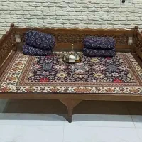 تخت سنتی چوبی|تخت و سرویس خواب|بجنورد, |دیوار
