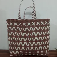 سبد دست بافت|لوازم خیاطی و بافتنی|تیکمه داش, |دیوار