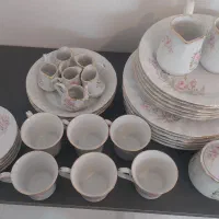 سرویس چینی ۶نفره گل مینا|ظروف سرو و پذیرایی|اصفهان, نیروگاه|دیوار