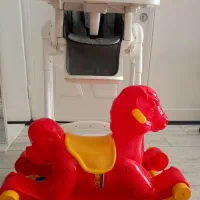 صندلی غذای کودک زویی واسباب بازی اسب چرخ دار راکری