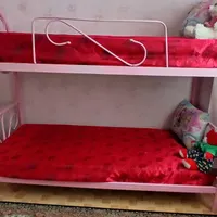 تخت خواب نو جوان دو منزل فلزی
