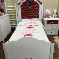 سرویس خواب دخترانه|تخت و سرویس خواب|امیدیه, |دیوار